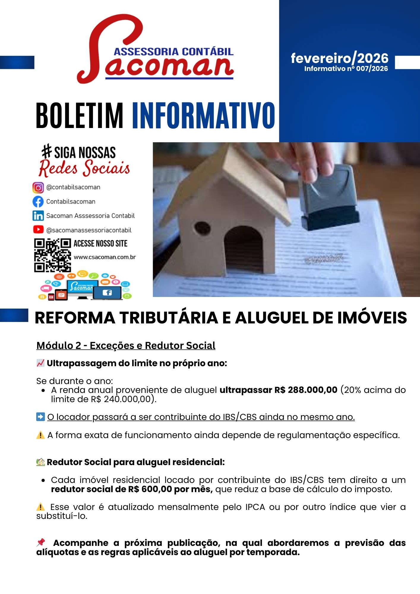 Read more about the article Boletim Informativo 007-2026