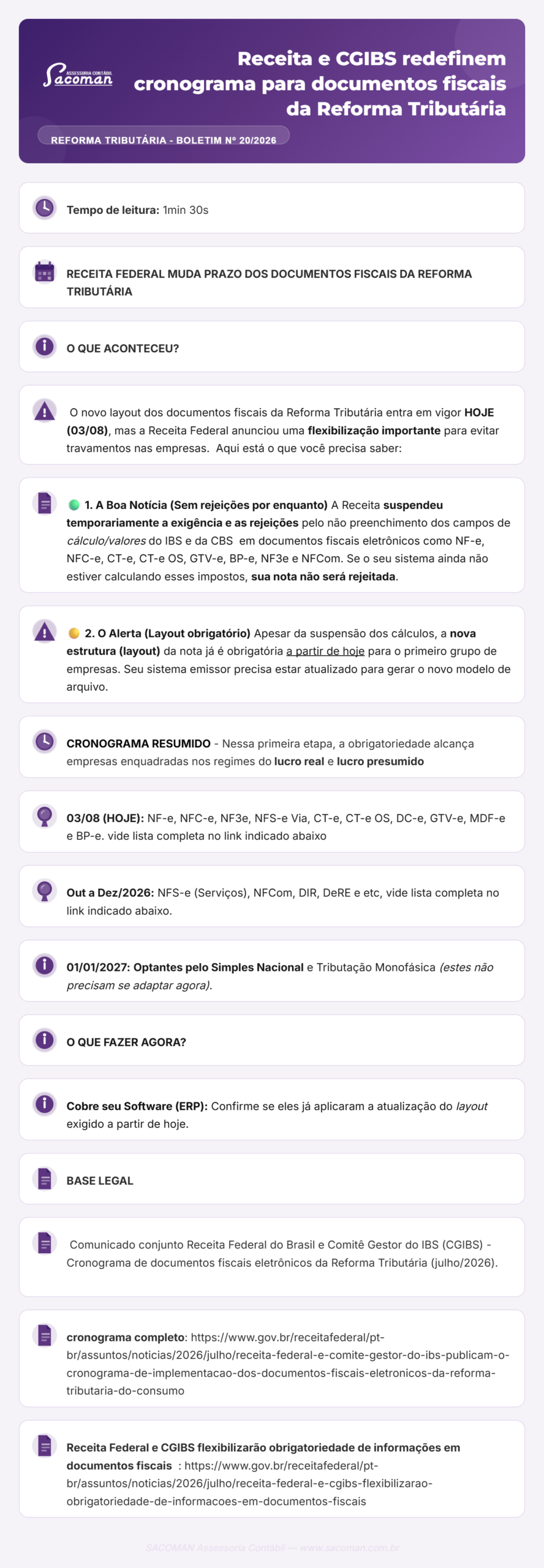 Read more about the article Boletim Informativo 020-2026
